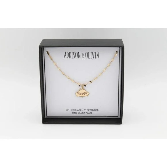 Gold Over Fine Silver Plate UFO Necklace #BX004 - Picture 3 of 3